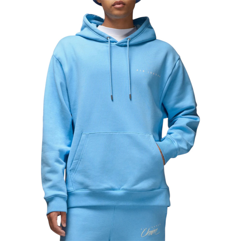 Худі чоловічий Air Jordan Fleece Hoodie X Union LA Light Blue фото
