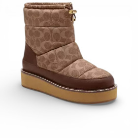 Уггі жіночі Coach Idella Bootie In Signature Nylon Dark Saddle