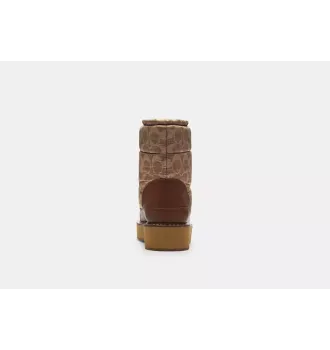 Уггі жіночі Coach Idella Bootie In Signature Nylon Dark Saddle фото 2