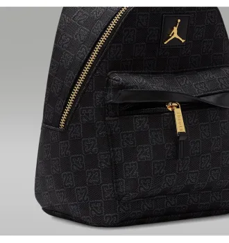 Рюкзак Nike Air Jordan Monogram Mini Backpack Black Gold фото 5