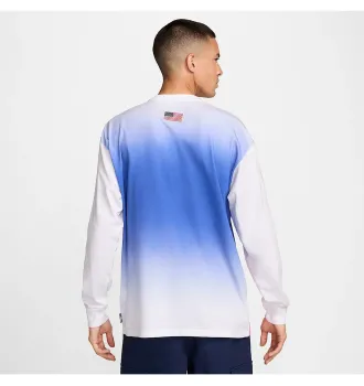 Футболка Nike SB Team USA Olympics L/S Federation Skate Tee White фото 9