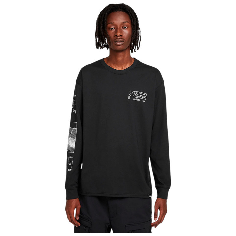 Лонгслів Nike ACG Geothermal LS Tee Black Long Sleeves Black фото