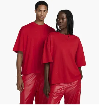 Футболка Jacquemus x Nike Logo T-Shirt Dark Red фото 2