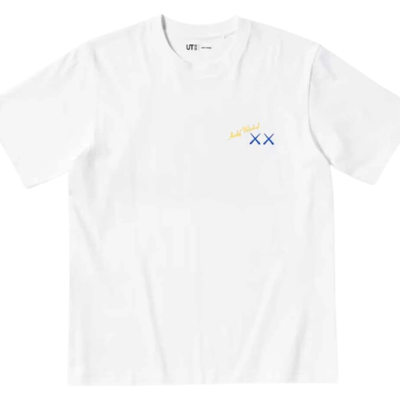 Футболка Uniqlo Kaws Warhol White Blue Kaws Banana (Uniqlo KAWS + Warhol UT Graphic T-Shirt