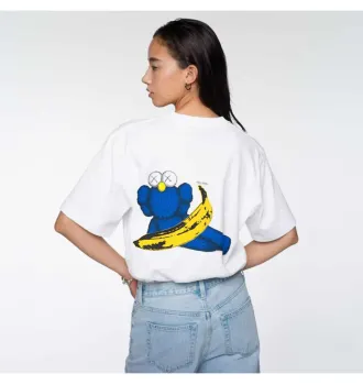 Футболка Uniqlo Kaws Warhol White Blue Kaws Banana (Uniqlo KAWS + Warhol UT Graphic T-Shirt Banana) фото 3