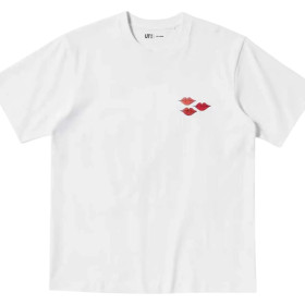 Футболка Uniqlo Kaws Warhol Pink bunny (Uniqlo KAWS + Warhol UT Graphic T-Shirt Bunny)