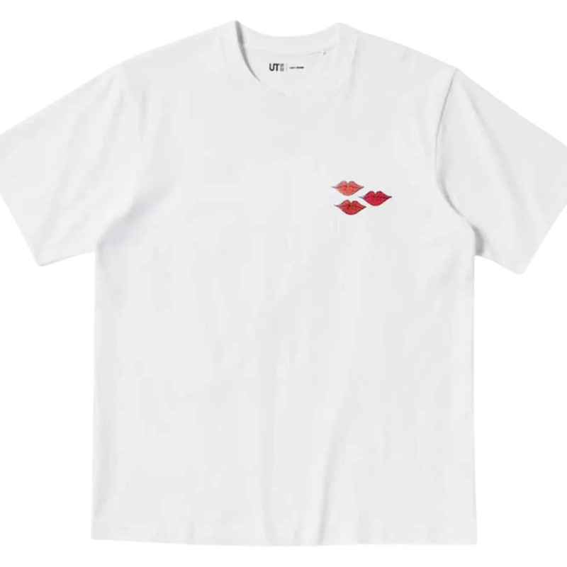 Футболка Uniqlo Kaws Warhol Pink bunny (Uniqlo KAWS + Warhol UT Graphic T-Shirt Bunny)