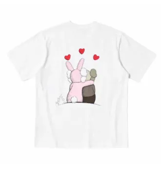 Футболка Uniqlo Kaws Warhol Pink bunny (Uniqlo KAWS + Warhol UT Graphic T-Shirt Bunny) фото 3