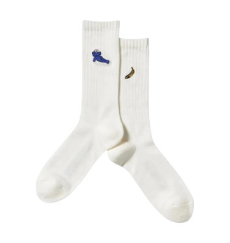 Шкарпетки Uniqlo KAWS + Warhol UT Socks White Banana Kaws
