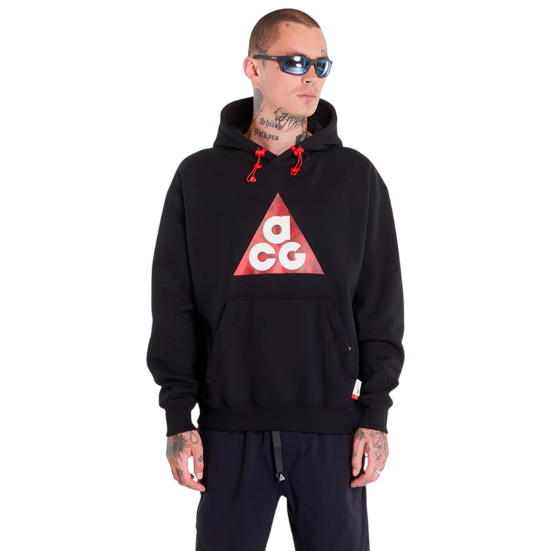 Худи мужской Nike ACG Triangle Logo Lunar New Year Hoodie Black Red фото
