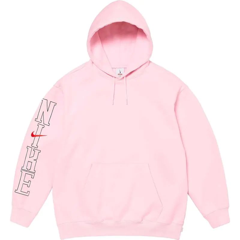 Худи Supreme x Nike Hooded Sweatshirt Pink фото