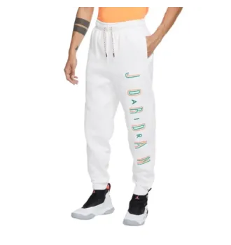 Штани чоловічі Air Jordan Sport DNA HBR Fleece Pants White фото 5