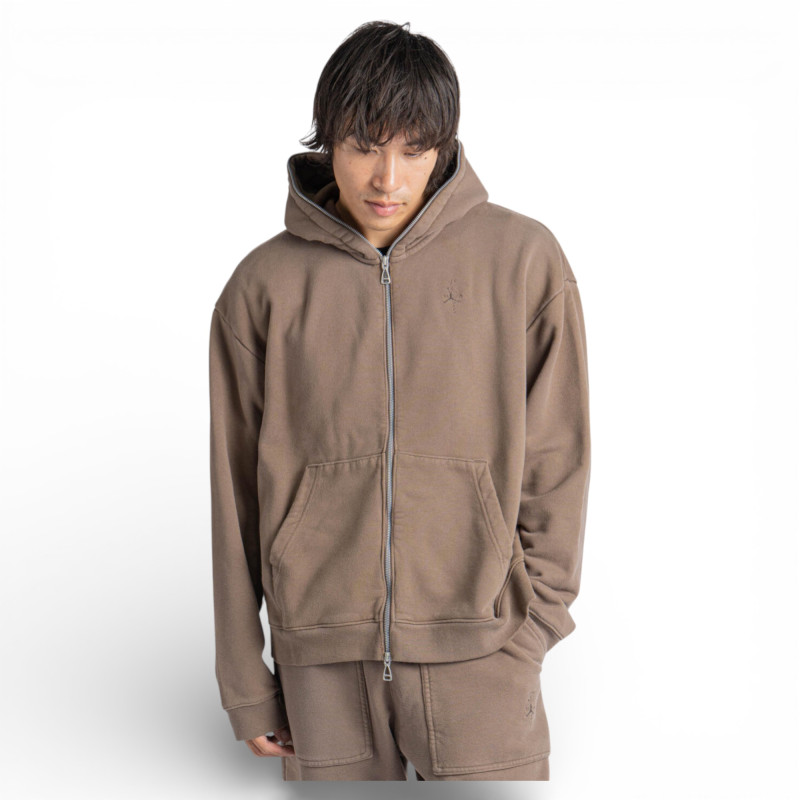 Худи мужской Air Jordan x Travis Scott Full-Zip Hoodie Brown фото