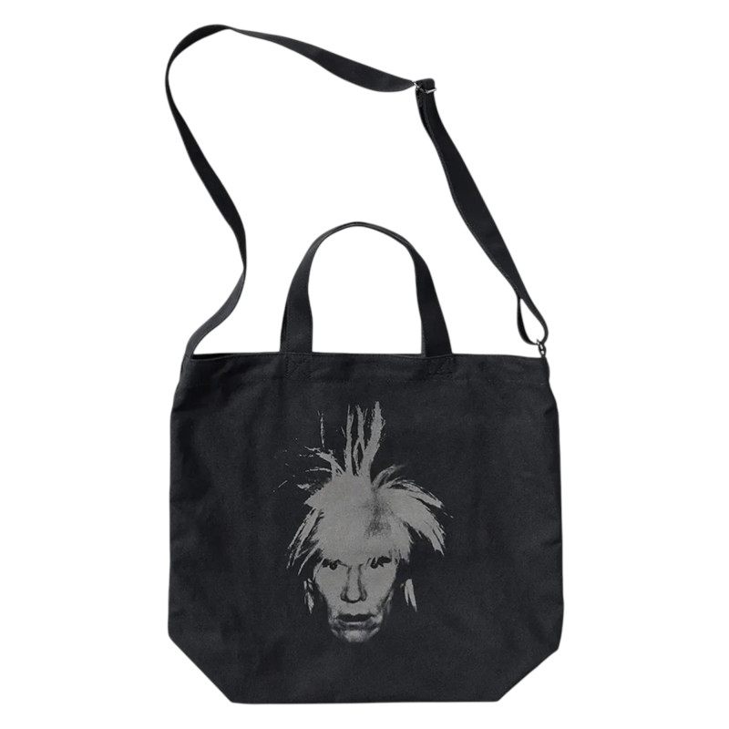 Сумка шопер Uniqlo KAWS + Warhol UT 2-Way Tote Bag Black фото