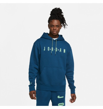 Худи Air Jordan Sport DNA Mens Fleece Pullover Hoodie Valerian Blue/Volt фото 3