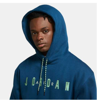 Худи Air Jordan Sport DNA Mens Fleece Pullover Hoodie Valerian Blue/Volt фото 2