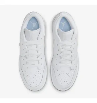 Кросівки Air Jordan 1 Low White Ice Blue Glitter Swoosh White фото 4
