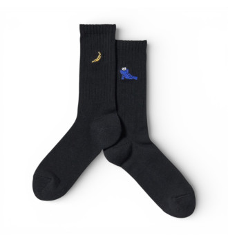 Шкарпетки Шкарпетки Uniqlo KAWS + Warhol UT Socks Black Banana Kaws