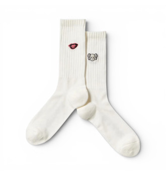 Шкарпетки Uniqlo KAWS + Warhol UT Socks Head Kaws Lips White
