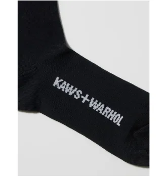 Носки  Uniqlo KAWS + Warhol UT Socks Head Kaws Lips Black фото 2