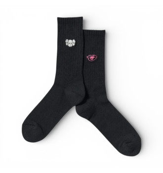 Шкарпетки Uniqlo KAWS + Warhol UT Socks Head Kaws Lips Black