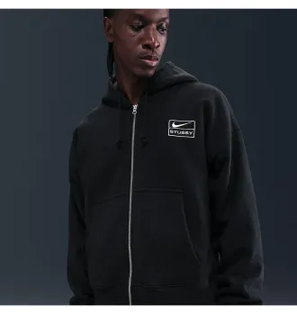 Худи унісекс Nike x Stussy Fleece Hoodie Black фото 2