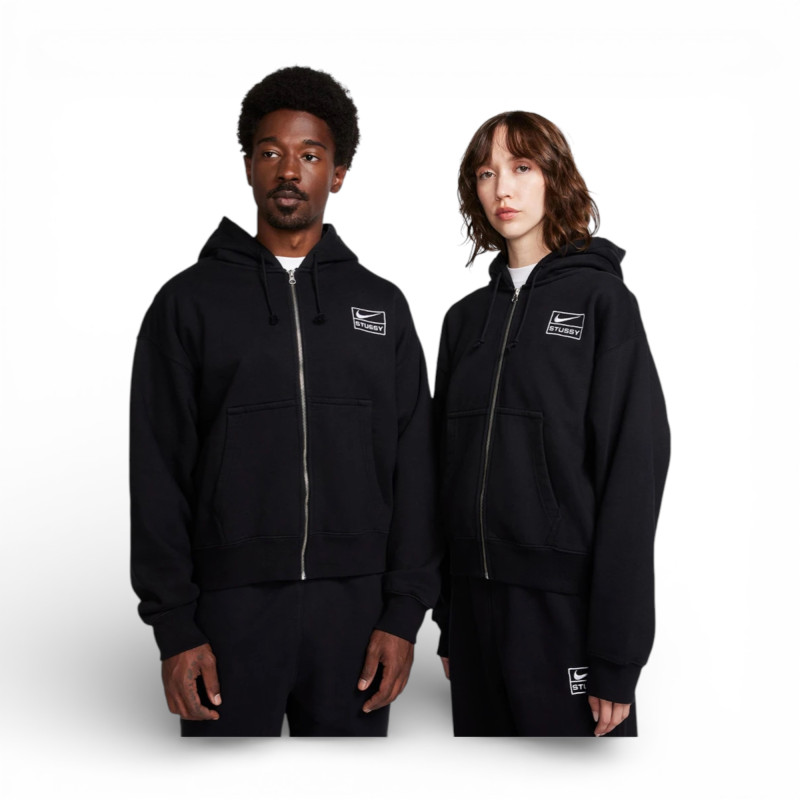Худи унісекс Nike x Stussy Fleece Hoodie Black фото