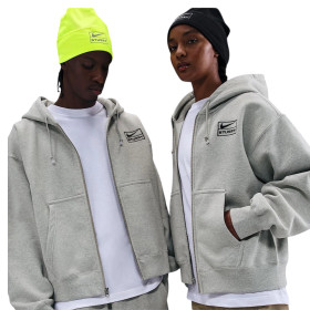 Худи унисекс Stussy x Nike Fleece Zip Hoodie (Grey