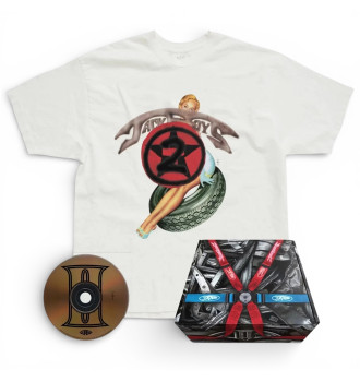 Футболка и альбом с диском Travis Scott Jackboys 2 C1 Box Set White